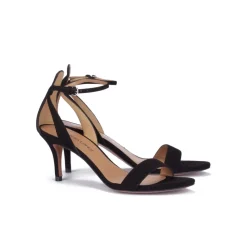 Fantine Sandales à talons moyens en daim noir