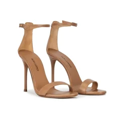 Monique Sandales à talons hauts en cuir camel