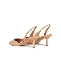 Simonique Escarpins à brides en cuir beige
